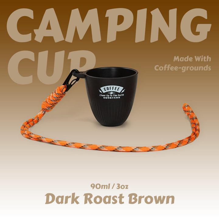 【CAMPING CUP】Eco - Friendly Coffee - grounds cup with Lanyard - 90ml / 3oz - HOHIILIFE