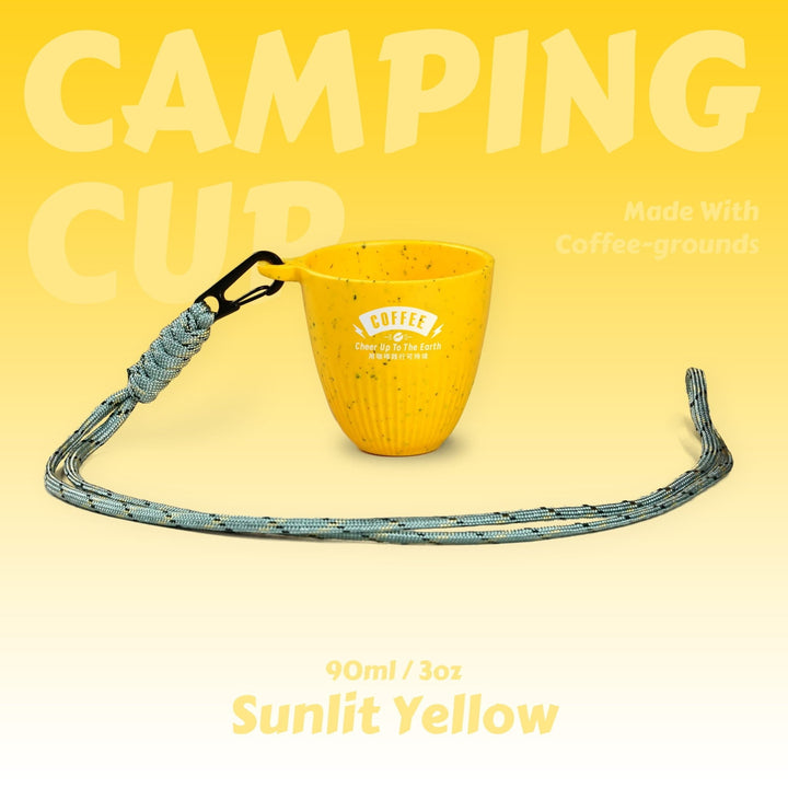 【CAMPING CUP】Eco - Friendly Coffee - grounds cup with Lanyard - 90ml / 3oz - HOHIILIFE
