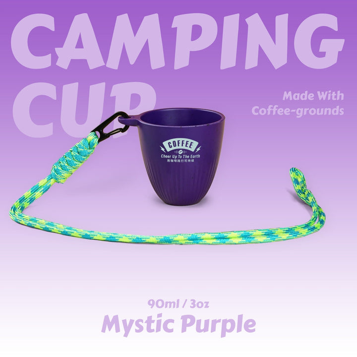【CAMPING CUP】Eco - Friendly Coffee - grounds cup with Lanyard - 90ml / 3oz - HOHIILIFE