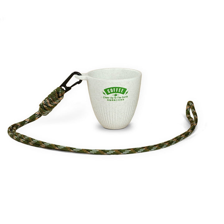 【CAMPING CUP】Eco - Friendly Coffee - grounds cup with Lanyard - 90ml / 3oz - HOHIILIFE