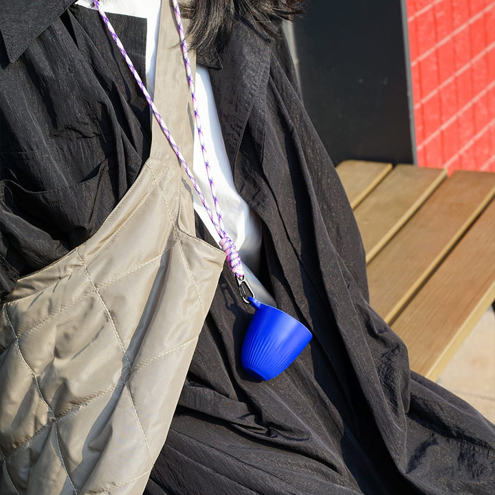 【CAMPING CUP】Eco - Friendly Coffee - grounds cup with Lanyard - 90ml / 3oz - HOHIILIFE