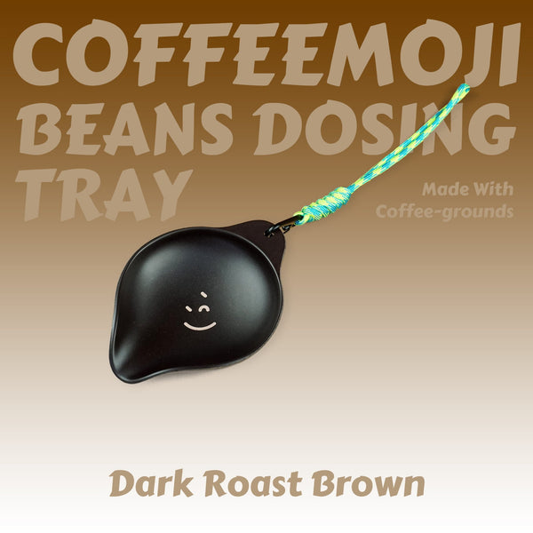 【COFFEEMOJI BEANS DOSING TRAY】Eco - Friendly Coffee - grounds dosing tray with Lanyard - HOHIILIFE