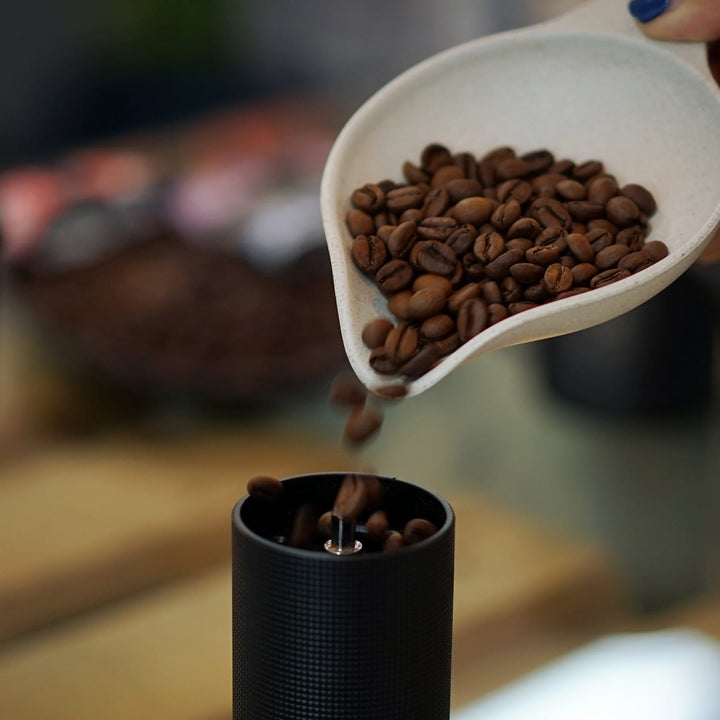 【COFFEEMOJI BEANS DOSING TRAY】Eco - Friendly Coffee - grounds dosing tray with Lanyard - HOHIILIFE