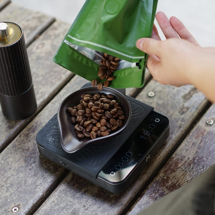 【COFFEEMOJI BEANS DOSING TRAY】Eco - Friendly Coffee - grounds dosing tray with Lanyard - HOHIILIFE