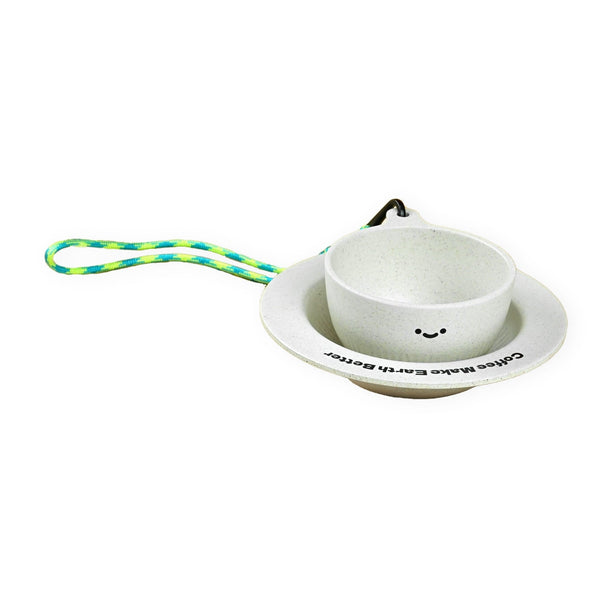 【EARTH CUP】Eco - Friendly Coffee - grounds Espresso cup with Lanyard - 120ml / 4oz - HOHIILIFE