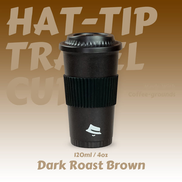 【HAT - TIP TRAVEL CUP】Eco - Friendly Coffee - grounds Travel cup with - 355ml / 12oz - HOHIILIFE