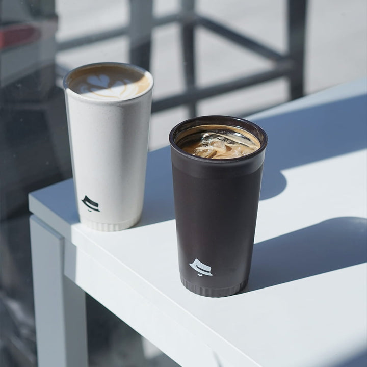 【HAT - TIP TRAVEL CUP】Eco - Friendly Coffee - grounds Travel cup with - 355ml / 12oz - HOHIILIFE